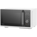 3-in-1 Microwave Oven with Grill and Combination Hob, 26 Litres, Rotating Plate with Storage, Timer,