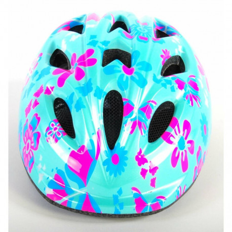 Kaitsekiiver lastele Volare XS - Green Pink Flowers - 47-51 cm 83926