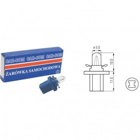 Car bulb 12V 1.2W BX8.5D A6243V blue
