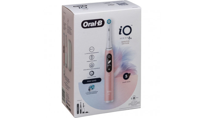 Oral-B Toothbrush + Travel Case | iO6 | Rechargeable | For adults | Number of brush heads included 1