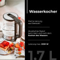 MS 1301 must klaasist veekeetja 1,7 l temperatuuri reguleerimisega