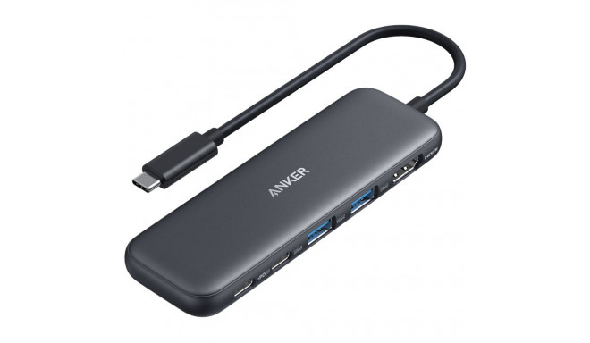 "Anker USB-C Hub (5-in-1) 1 x 4K HDMI 2 x USB-A 1 x USB-C 1 x USB-C PD 100W"