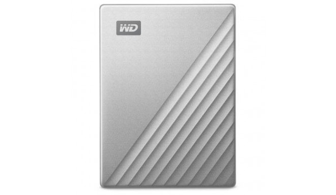 "2,5"" WD My Passport Ultra 4TB Silver USB-C/USB3.0 HDD 6,4cm 2,5Zoll Metal finish RTL portable exte