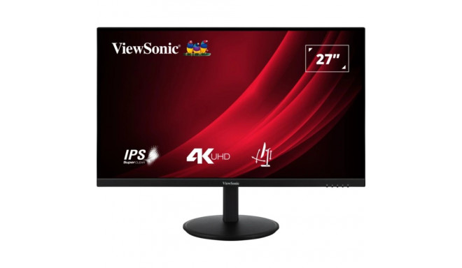 "68,6cm/27"" (3840x2160) ViewSonic VG2708-4K 16:9 4K IPS HDR10 4ms 60Hz 2xHDMI DP Pivot Black"