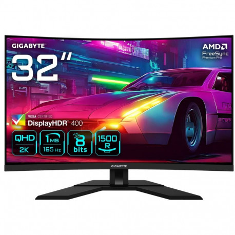 "80cm/31,5"" (2560x1440) Gigabyte M32QC 16:9 QHD VA 1ms 165Hz HDR400 2xHDMI DP USB-C Black"
