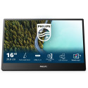 "40,6cm/16"" (1920x1080) Philips 16B1P3302D 16:9 FHD IPS Portable 4ms 75Hz 2xUSB-C Black"