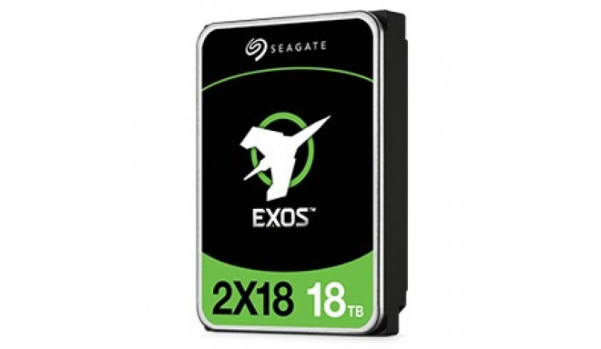 "SEAGATE EXOS 2X18 SAS 18TB Helium 7200rpm 9TB Capacity per Logical Unit 12Gb/s 256MB cache 8,89cm 3