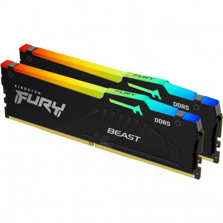 "KINGSTON 64GB 6000MT/s DDR5 CL30 DIMM Kit of 2 FURY Beast RGB EXPO"