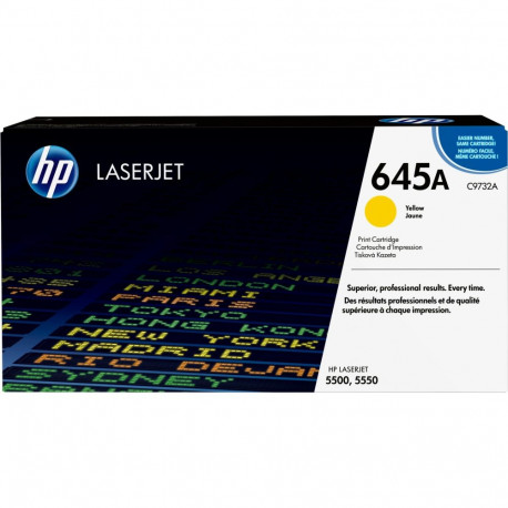 "HP 645A original Colour LaserJet Toner cartridge C9732A yellow standard capacity 12.000 pages 1-pac
