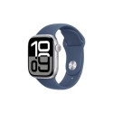 Apple Watch Series 10 GPS 42mm Silver Alu Case, Denim Sport Band M/L EU MWWC3