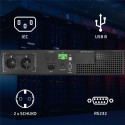 Qoltec 52285 Uninterruptible Power Supply UPS for RACK | 1kVA | 1000W | Power factor 1.0 | LCD | EPO