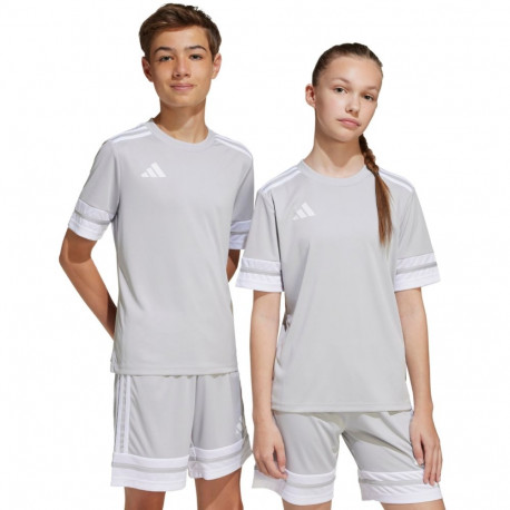 Koszulka dla dzieci adidas Squadra 25 jasnoszara JJ0061 140cm