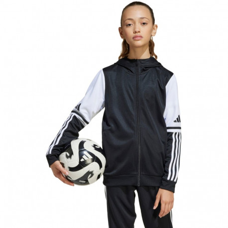 Bluza dla dzieci adidas Squadra 25 Hoody czarno-biała JE2756 116cm
