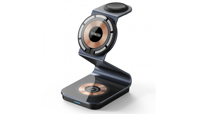 Duzzona W15 3-in-1 MagSafe juhtmeta laadija alus nutitelefonile / nutikellale / TWS peakomplektide j