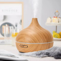 IVY D1 3-in-1 Aroomi Difuusor - Hüdroabsorber - 10W Öö Atmosfääri Lamp 17cm / 500ml Heleda Puidu