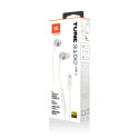 JBL Tune 310C USB-C Cable 1.2m Hi-Res Audio In-Ear In-Ear Headphones with Mic & Remote White