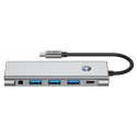 TECH-PROTECT HB04 HUB ADAPTER 9IN1 TYPE-C + USB2.0 + USB3.0 + HDMI 4K 60HZ + SD/TF + PD100W + AV3.5 