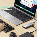 TECH-PROTECT HB04 HUB ADAPTER 9IN1 TYPE-C + USB2.0 + USB3.0 + HDMI 4K 60HZ + SD/TF + PD100W + AV3.5 