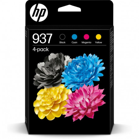 HP 937 must ja kolmevärviline tindikassett