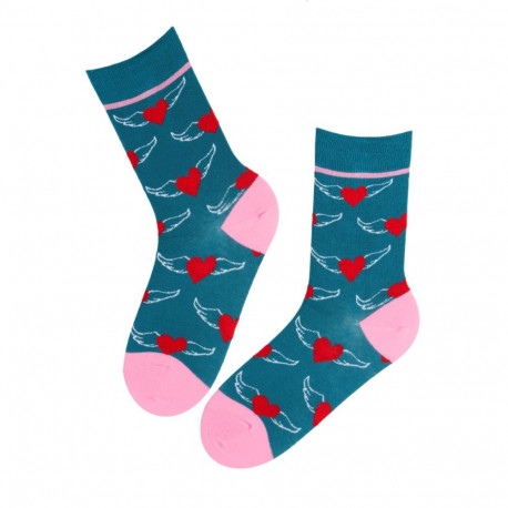 SOKISAHTEL HEARTBREAK südametega puuvillased sokid 444, 446