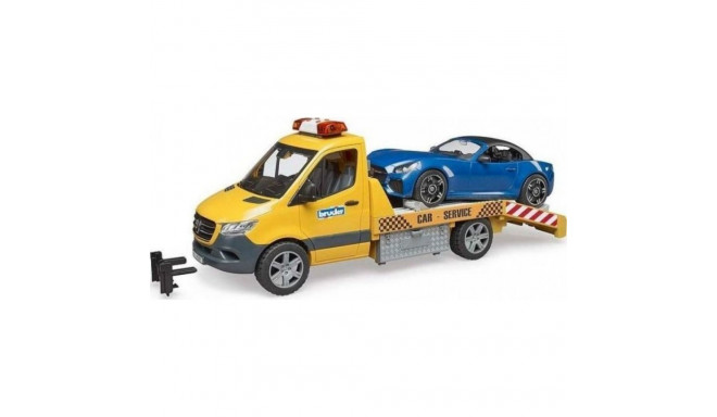 Bruder Bruder MB Sprinter car transporter with light & sound module, model vehicle (orange/blue, inc