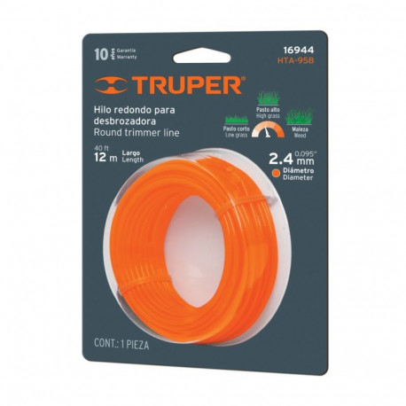Truper round trimmer line 2.4mm/12m