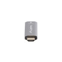 HDMI(M)-Displayport(F)4K adapter silver