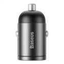 Baseus Tiny Star Mini Quick Charge Car Charger USB Port 30W Grey