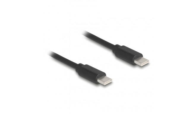 USB-C kaabel 0.45 - 0.75m, spiraal, must