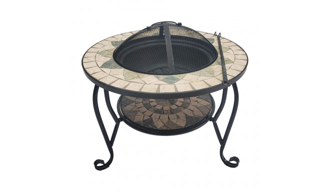 Fire pit MOSAIC 60x60xH45cm, beige