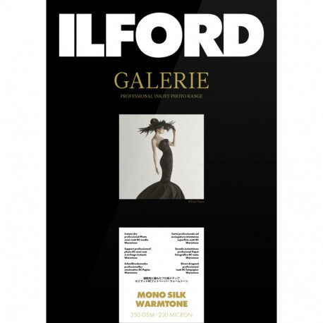 Ilford fotopaber Galerie Mono Silk Warmtone 250g A2 25 lehte