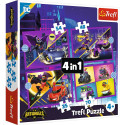 TREFL BATWHEELS Puzzle 4 in 1 set