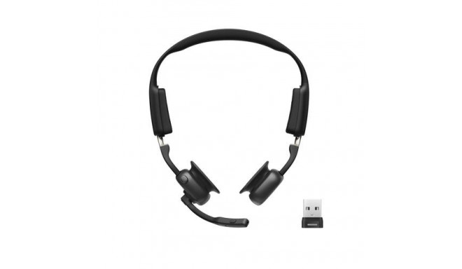 SHOKZ OpenMeet UC Wireless Bluetooth Bone Conduction Videoconferencing Headset with USB-A adapter