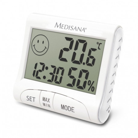 Indoor Hygrometer - Medisana HG 100 Electronic Temperature & Humidity Monitor White