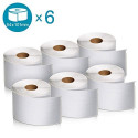 DYMO LW Value Pack - Shipping / Name Badge Labels - 54 x 101 mm - 6 Rolls -2093092
