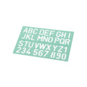 Šabloon LINEX tähestik 8530 30mm