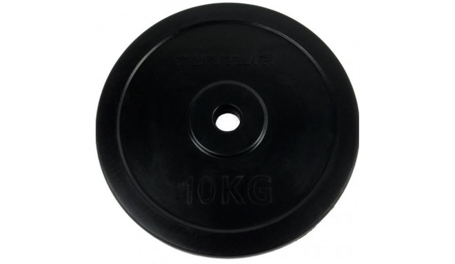 Tunturi Rubber Plate 10kg, Single