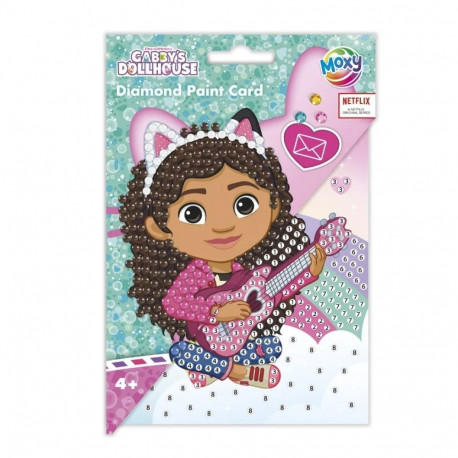 Moxy Gabby's Dollhouse teemanditikandiga õnnitluskaart