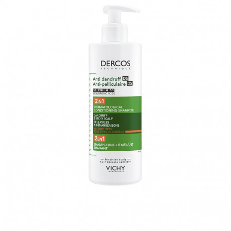 VICHY DERCOS TECHNIQUE champú acondicionador anticaspa 2 en 1 400 ml