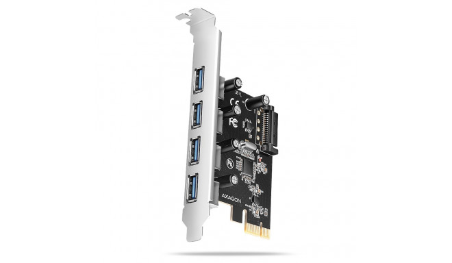 AXAGON PCEU-430RS PCIe card - 4x USB 5Gbps port SATA power Renesas PD720201 SP
