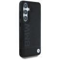 BMW Leather Big Wordmark Case for Samsung Galaxy S25+ Black