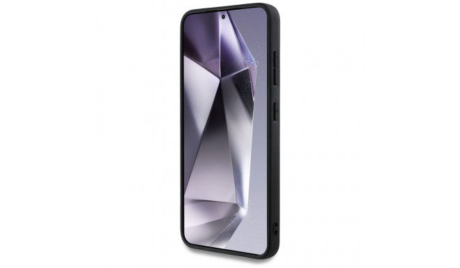 Case BMW nahast tekstuuriga ja sile MagSafe Samsung Galaxy S25 must