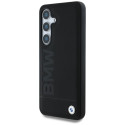 BMW Leather Big Wordmark Case for Samsung Galaxy S25+ Black