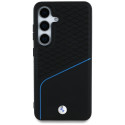 BMW Leather Textured and Smooth MagSafe case for Samsung Galaxy S25 black