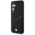 BMW Leather Textured and Smooth MagSafe case for Samsung Galaxy S25 black