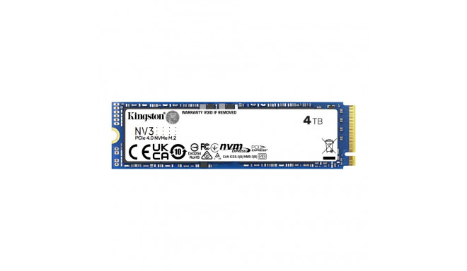 Kingston Kingston Solid state drive 4 TB NV3 M.2 PCIe 4.0 x4 (NVMe)