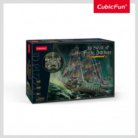 CUBICFUN 3D pusle LED-valgustusega Lendav Hollandlane