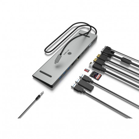 Raidsonic dokkimisjaam | IB-DK2106a-CPD | Ethernet LAN (RJ-45) portide arv 1 | VGA (D-Sub) portide a