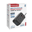 Promate Inverto-200W Автомобильный инвертор DC-AC 11-17V 200W / USB-C PD65W
