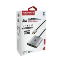 Promate MediaSwitch-H3 3-in-1 HDMI Switch 4K@60Hz / 0,5m